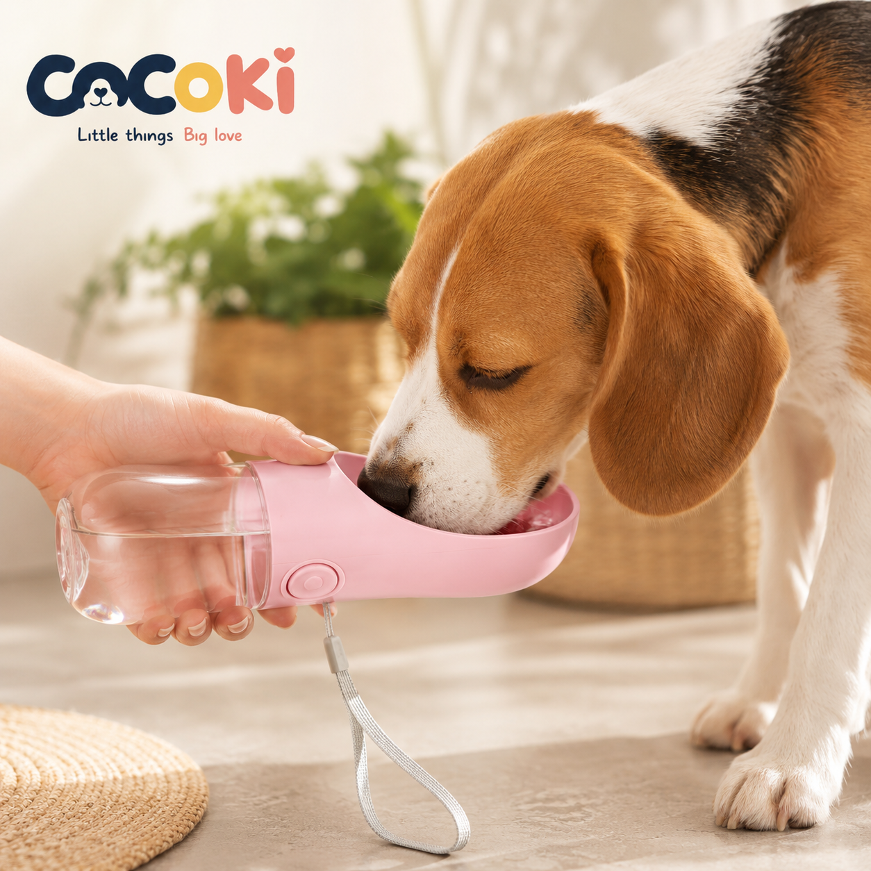 COCOKI Go™: Borraccia Portatile per Cani con Acqua Fresca