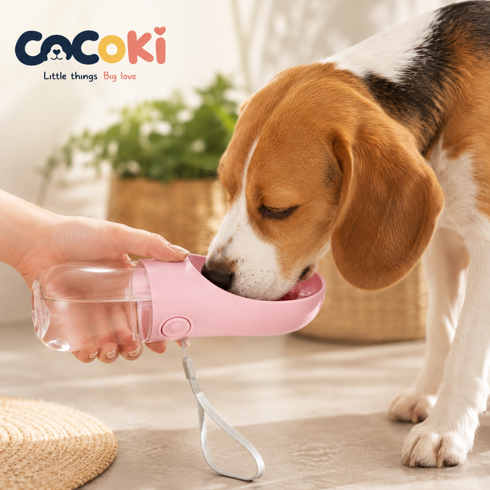 COCOKI Go™: Borraccia Portatile per Cani con Acqua Fresca