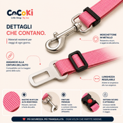 COCOKI BELT™: Cintura di Sicurezza Regolabile per Cani in Auto