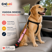 COCOKI BELT™: Cintura di Sicurezza Regolabile per Cani in Auto