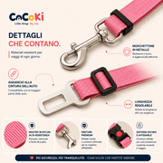 COCOKI BELT™: Cintura di Sicurezza Regolabile per Cani in Auto - Cocoki