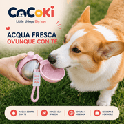 COCOKI Go™: Borraccia Portatile per Cani con Acqua Fresca - Cocoki